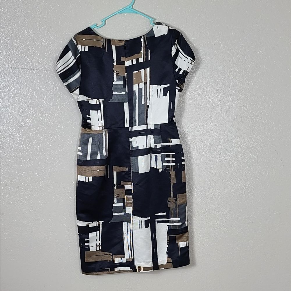 Apostrophe Dress Abstract Geometric Size 6 - Picture 3 of 15